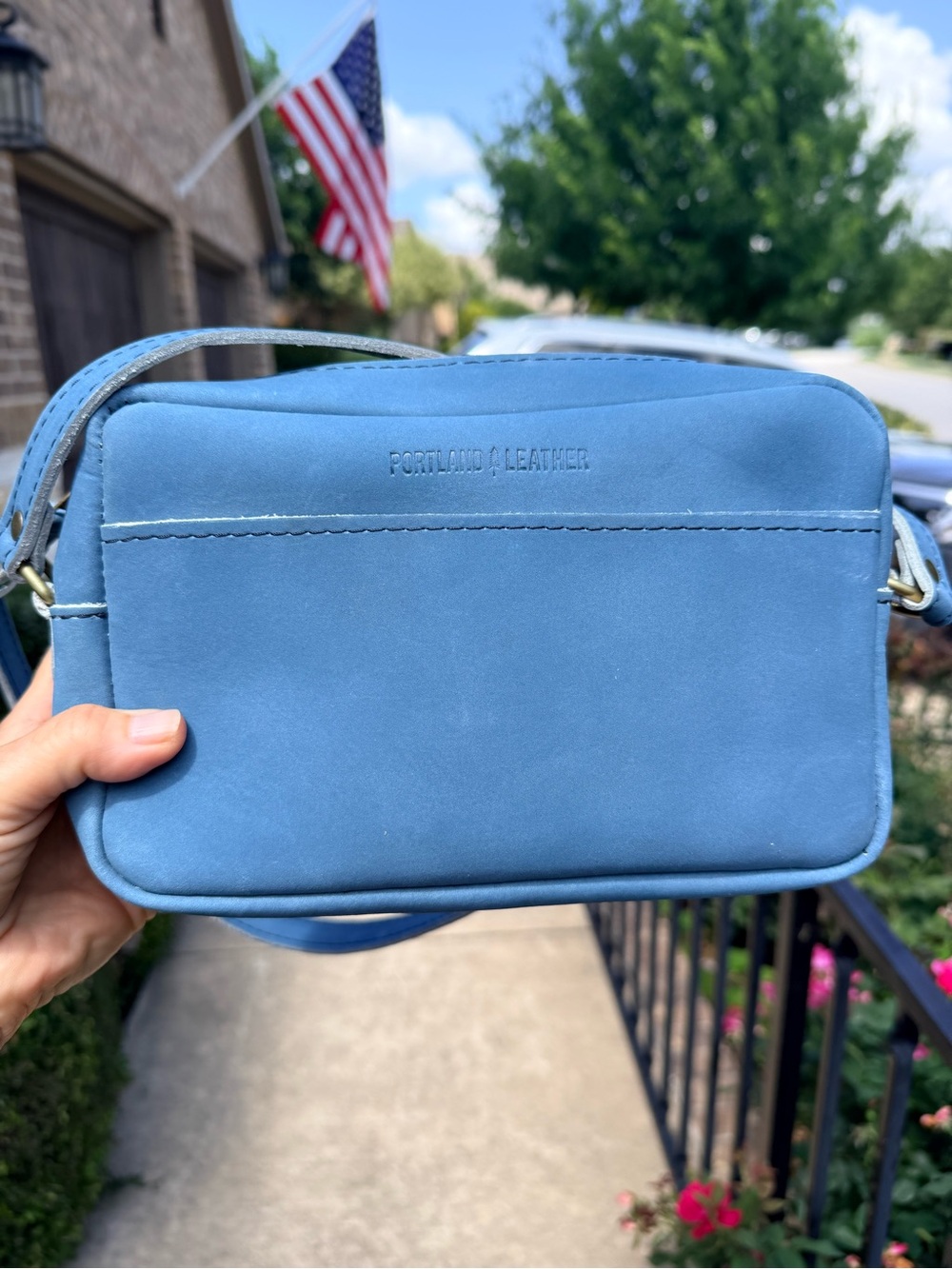 BNNU Portland Leather Deep Lagoon Large Camera Bag (Unicorn)